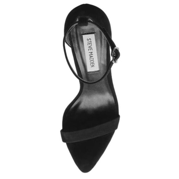 Steve Madden Black Nubuck Heel - Picture 4 of 5
